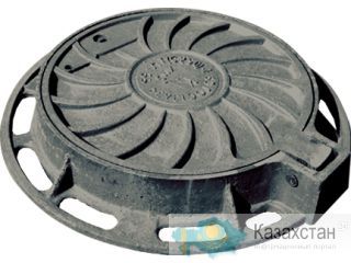 Люк чугунный канализационный, тип "Т" с шарниром и замком, 25 тн. Карагандинская область