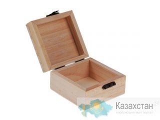 Шкатулка для росписи квадратная деревянная 47031 Алматы и Алматинская область
