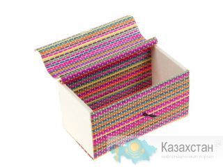 Органайзер шкатулка соломка для драгоценностей и мелочей цветная 47024 Алматы и Алматинская область