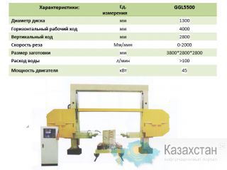 Распиловочный станок канатного типа RONTULE GGL5500 Другое месторасположение