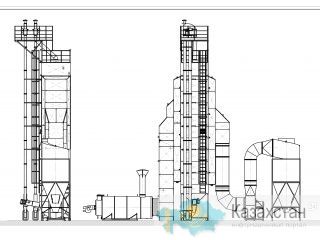 Зерносушилка шахтная RIR-20У  газ,косвенный нагрев нагрев Другое месторасположение