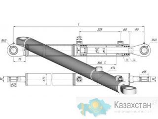 ГЦ-63х40х182. Гидроцилиндр подъема / опрокидывания ковша &quot;Сарэкс Астана и Акмолинская область