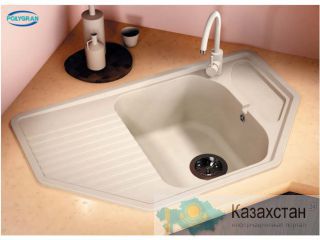 Кухонные мойки из искусственного камня POLYGRAN  F-10 Алматы и Алматинская область