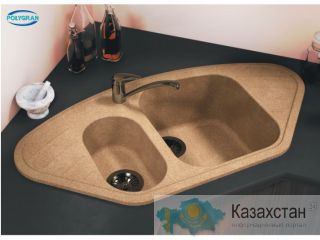 Кухонные мойки из искусственного камня POLYGRAN  F-14 Алматы и Алматинская область