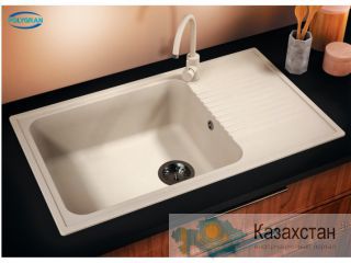 Кухонные мойки из искусственного камня POLYGRAN  F-19 Алматы и Алматинская область