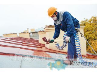 Покраска крыши от ТОО "STROIPROM"LTD Алматы