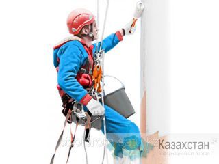 Покраска фасада 000050,Казахстан, Алматы, ул. Рыскулова, 103/3.