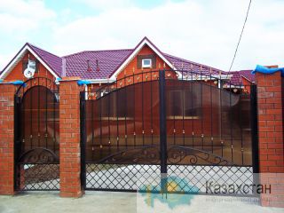 Заводские кованные ворота, изделия Астана
