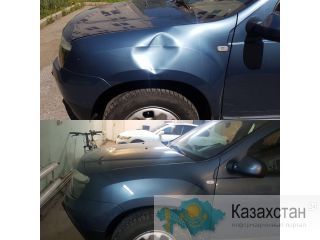 Удаление вмятин без покраски на кузове автомобиля Алматы