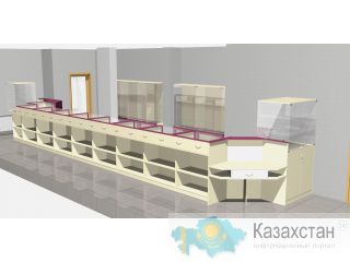Изготовление торгового оборудования, барных стоек, ресепшн, мебели для салонов на заказ Астана