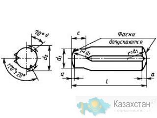 Штифт ГОСТ 12850.1 и ГОСТ 12850.2 Алматы и Алматинская область