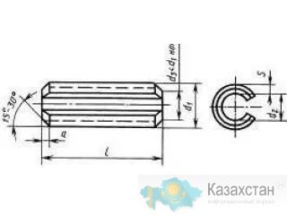 Штифт ГОСТ 14229-93 пружинный Алматы и Алматинская область