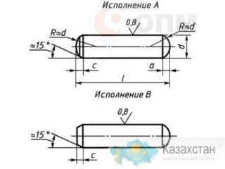 Штифт ГОСТ 24296-93 Алматы и Алматинская область
