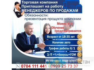Торговая компания "Эко Сервис +" приглашает на работу! МЕНЕДЖЕРОВ ПО ПРОДАЖАМ Другое месторасположение