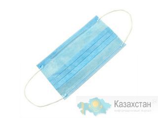 Маска одноразовая для лица купить в наличии Алматы и Алматинская область