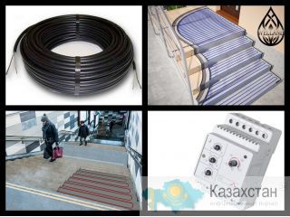Греющий кабель для обогрева уличных площадок и лестниц Алматы и Алматинская область