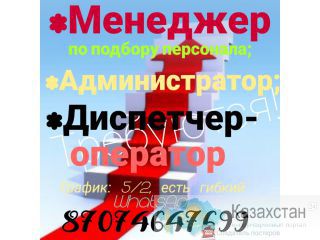 Требуются в организацию специалисты Алма-Ата