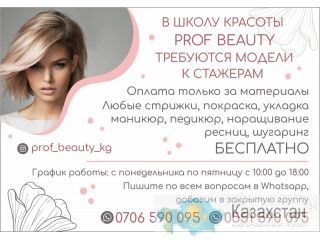 Требуются модели к стажерам Бишкек