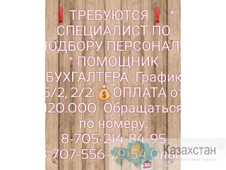 У нас связи с расширением компании идёт набор. Алматы
