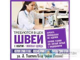 Швеи.Требуется в цех ШВЕИ с опытом/женская одежда Другое месторасположение