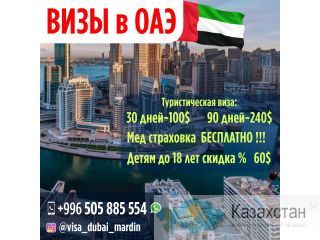 Визы в ОАЭ без тура ,без присутствия и без лишних документов. Бишкек