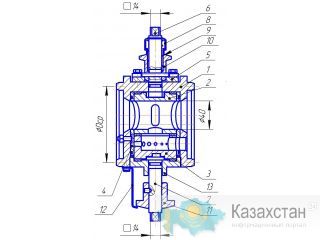 Штуцер дискретный фланцевый   ШДФ-10МК3 -136,5-2/40-80-35 Алматы и Алматинская область