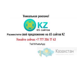 Ваша реклама на 65 сайтов KZ. Работает месяца! Алматы