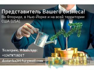 Представлю ваши интересы и бизнес в США (USA) Алматы