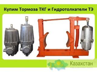 Куплю Крановые Тормоза  ТКГ-160, ТКГ-200, ТКГ-300, ТКГ-400, ТКГ-500, ТКГ-600, ТКГ-700, ТКГ-800, С хранения и б/у. Неликвиды. Алматы и Алматинская область