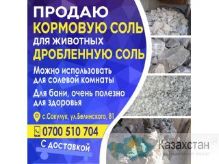 Продаю кормовую соль для животных и дробленную соль. Бишкек