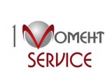 Логотип 1-Момент Сервис, типография